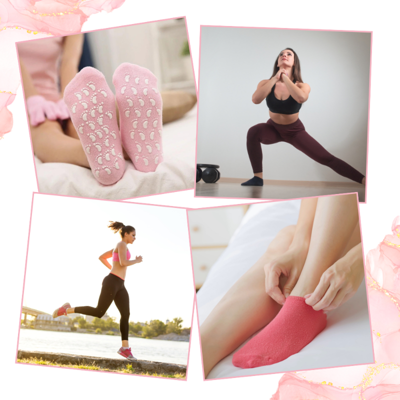Ayak Nemlendirici Jel SPA Çorabı - Yumuşatıcı Jel Kaplama - 4